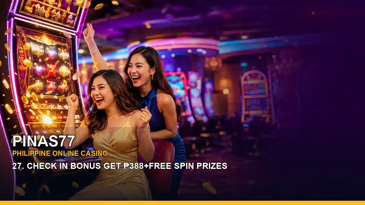 PINAS77 jackpot-style slot games featuring an adult Filipina casino host