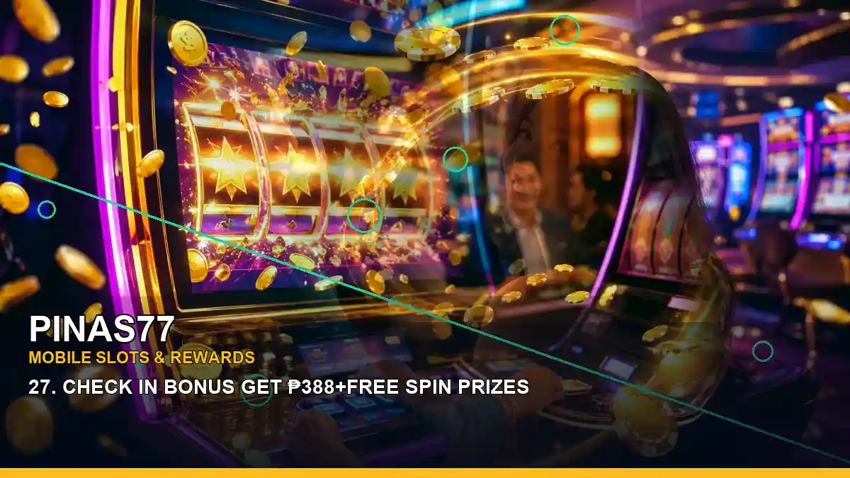 PINAS77 mobile casino games with a Philippine casino host in a layered visual layout