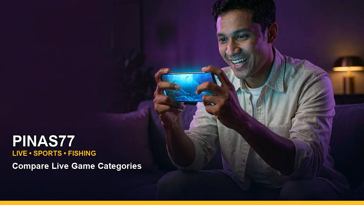 PINAS77 underwater fishing casino scene showing mobile-friendly gameplay